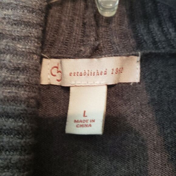 Cozy Gray Cardigan Size Large - Picture 3 of 3